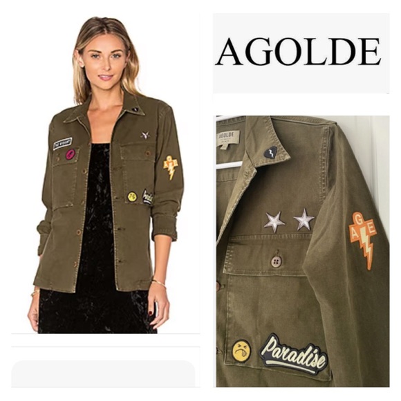 Agolde Jackets & Blazers - AGOLDE PREMIUM x REVOLVE Stella Utility Shirt Jacket Military In Paradise XS